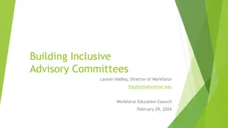 Enhancing Advisory Committees for Inclusive Workforce Education