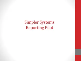 Simpler Systems Reporting Pilot for Financial Data Enhancement