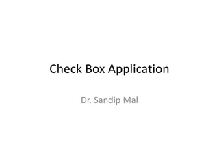 Implementing CheckBox Application in Android with Dr. Sandip Mal