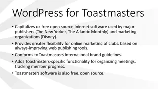 WordPress for Toastmasters: Empowering Club Management and Online Marketing