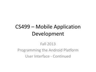 Android Application Development: Enhancing User Interface with Menus