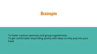 Enhancing Creativity Through Brainspin Activity