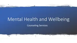 Supporting Mental Health and Wellbeing in Counseling Services