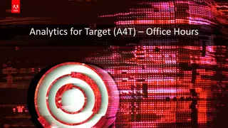 Analytics for Target (A4T) Integration