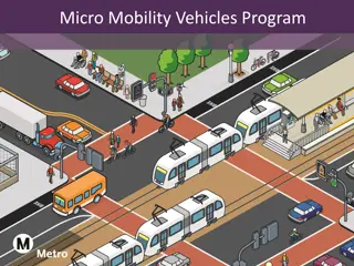 Proposed Micro Mobility Vehicles Program for Metro Transportation