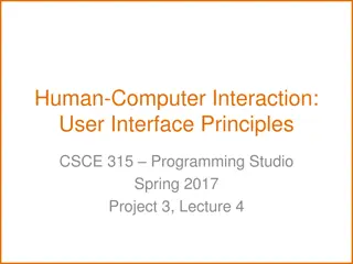 User Interface Design Principles in Human-Computer Interaction