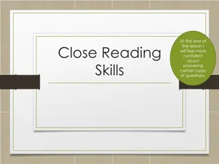 Enhancing Close Reading Skills for Better Comprehension