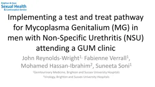 Implementing Test and Treat Pathway for Mycoplasma Genitalium in Men with Non-Specific Urethritis