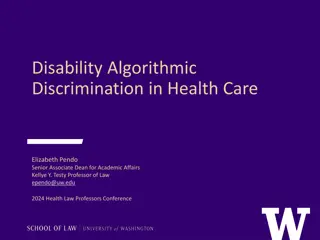 Algorithmic Discrimination in Health Care: Protecting Vulnerable Patients