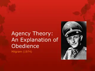 Milgram's Agency Theory of Obedience