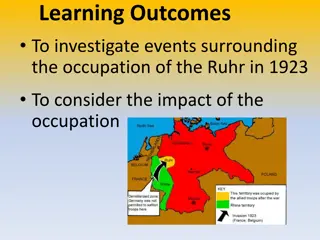 Impact of the Ruhr Occupation in 1923: Economic Crisis and Political Strain