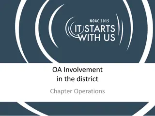 Understanding OA Involvement in BSA District Chapter Operations