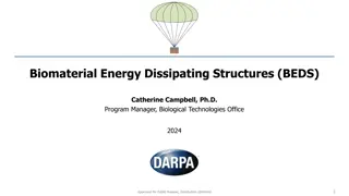 DARPA Program for Developing Biomaterial Energy Dissipating Structures