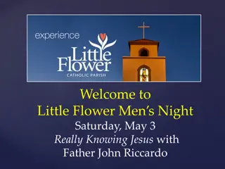 Little Flower Men's Night - Really Knowing Jesus with Father John Riccardo