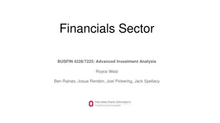 Advanced Investment Analysis: Financials Sector Overview and Recommendations