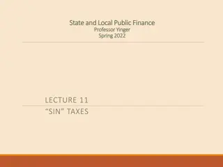 Sin Taxes in State and Local Public Finance