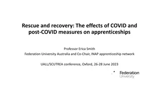 Impact of COVID on Apprenticeships: Lessons from Australia and Beyond