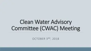 Clean Water Advisory Committee Meeting Agenda