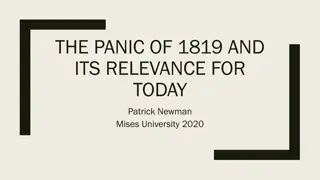 The Panic of 1819 and its Relevance Today - A Historical Analysis