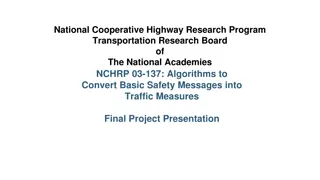 Algorithms for Traffic Measures: NCHRP 03-137 Research Project