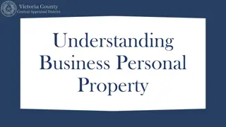 Understanding Business Personal Property and Taxation Overview