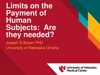 Examining Payment Limits for Human Subjects Research