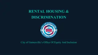 Rental Housing Discrimination in Gainesville