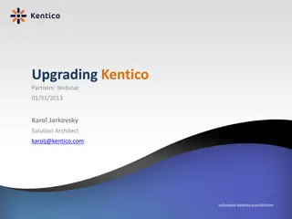 Best Practices for Upgrading Kentico Solutions