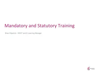 Mandatory and Statutory Training Overview