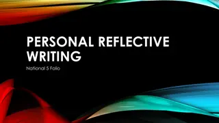 Exploring Personal Reflections Through Writing