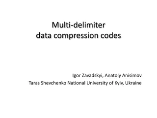 Comprehensive Overview of Multi-delimiter Data Compression Codes and Key Features