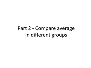 Comparing Average in Different Groups: Paired vs. Independent Samples