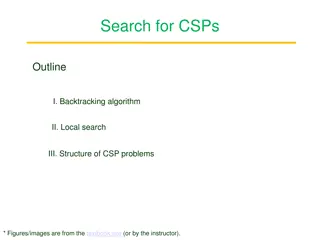 Overview of CSP Algorithms and Techniques