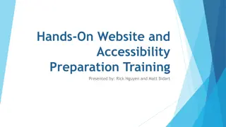 Website Accessibility Training Overview