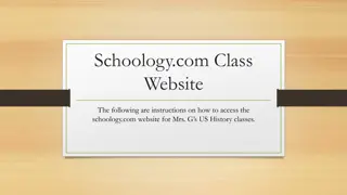 Instructions for Accessing Mrs. G's US History Classes on Schoology