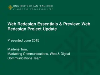 Comprehensive Overview of USF Web Redesign Project Timeline and Key Committees