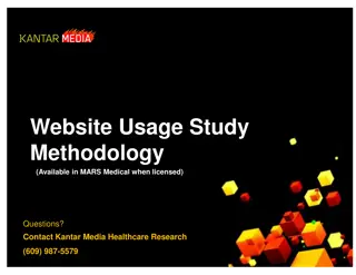 Kantar Media Healthcare Website Studies Overview