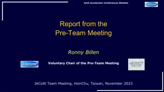 JACoW Pre-Team Meeting Report - November 2023