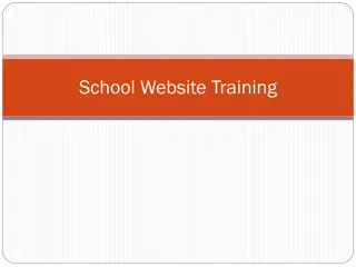 School Website Training Overview & Objectives