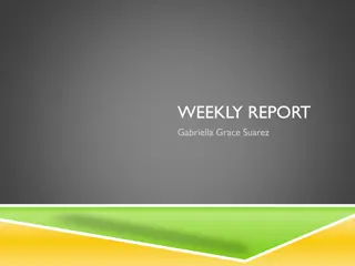 Gabriella Grace Suarez Weekly Report: Goals, Accomplishments, and Plans