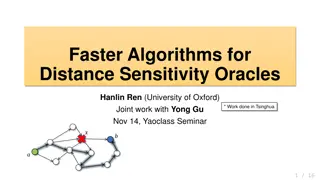 Faster Algorithms for Distance Sensitivity Oracles