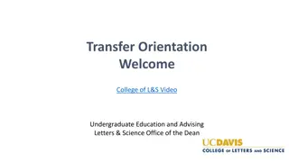 Welcome to College of Letters & Science - Orientation Video and Advising