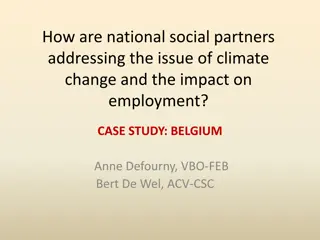 Addressing Climate Change and Employment Impact in Belgium: A Case Study