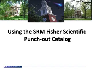 Guide to Using Fisher Scientific Punch-Out Catalog in SRM System