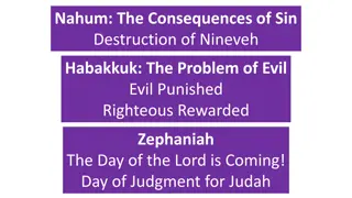 Reflections on Evil, Justice, and Divine Response in Habakkuk