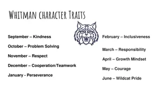 Fostering Positive Character Traits and Conflict Resolution Skills at Whitman Elementary School