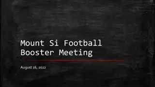 Mount Si Football Booster Meeting - August 16, 2022