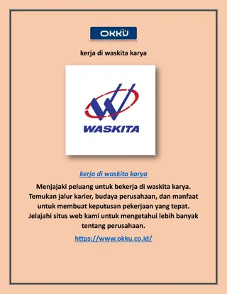 kerja di waskita karya