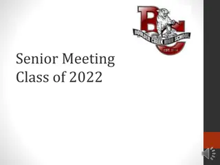 Essential Information for Class of 2022 Seniors