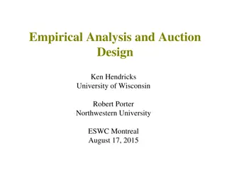 Auction Design: Empirical Analysis and Practical Insights